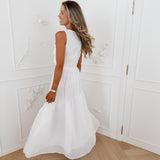 White Filicia Flower Ensemble