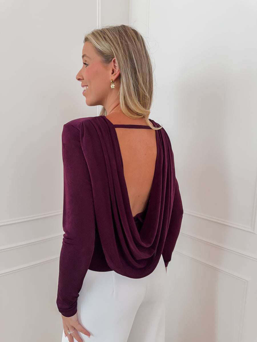 Plum Erena Open Back Top