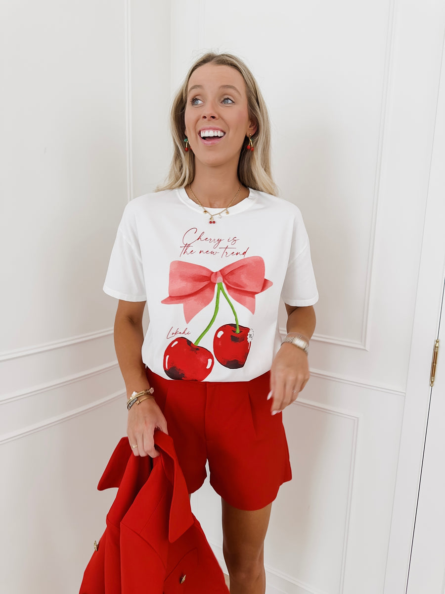 Little Bow Cherry T-Shirt