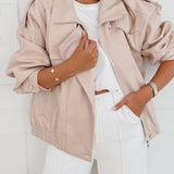 Salmon Pink Marith Jacket