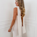 Vanilla Bandeau Scarf Dress