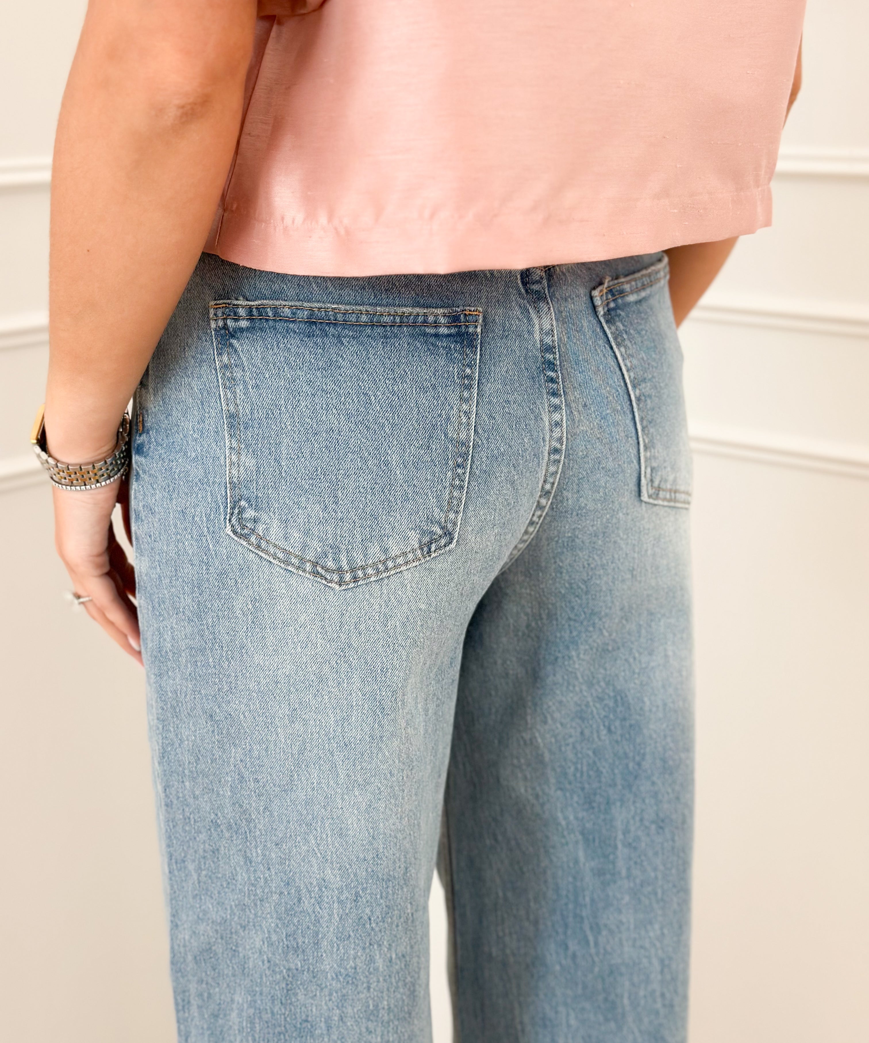 Light Crazy Button Suze Jeans
