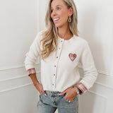 Pink Heart Cardigan