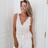 Ecru Lace Charissa Top
