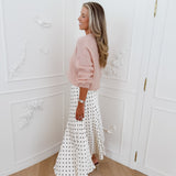 Cream Black Polka Dots Christine Skirt