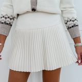 PRE ORDER Ecru Plissé Femma Short-Skirt