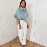 Aqua Blue Cape Sweater