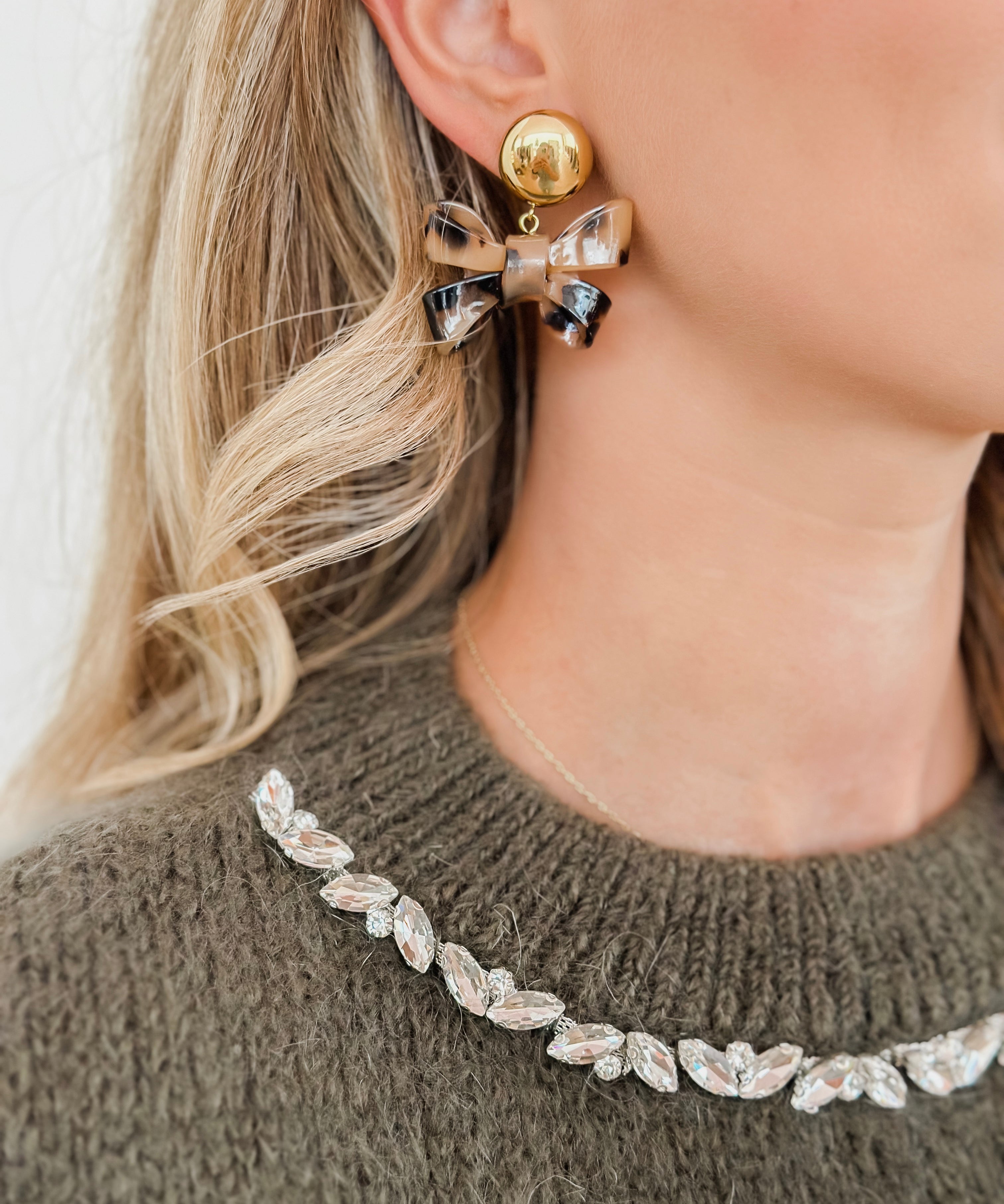 Leo Bow Earrings