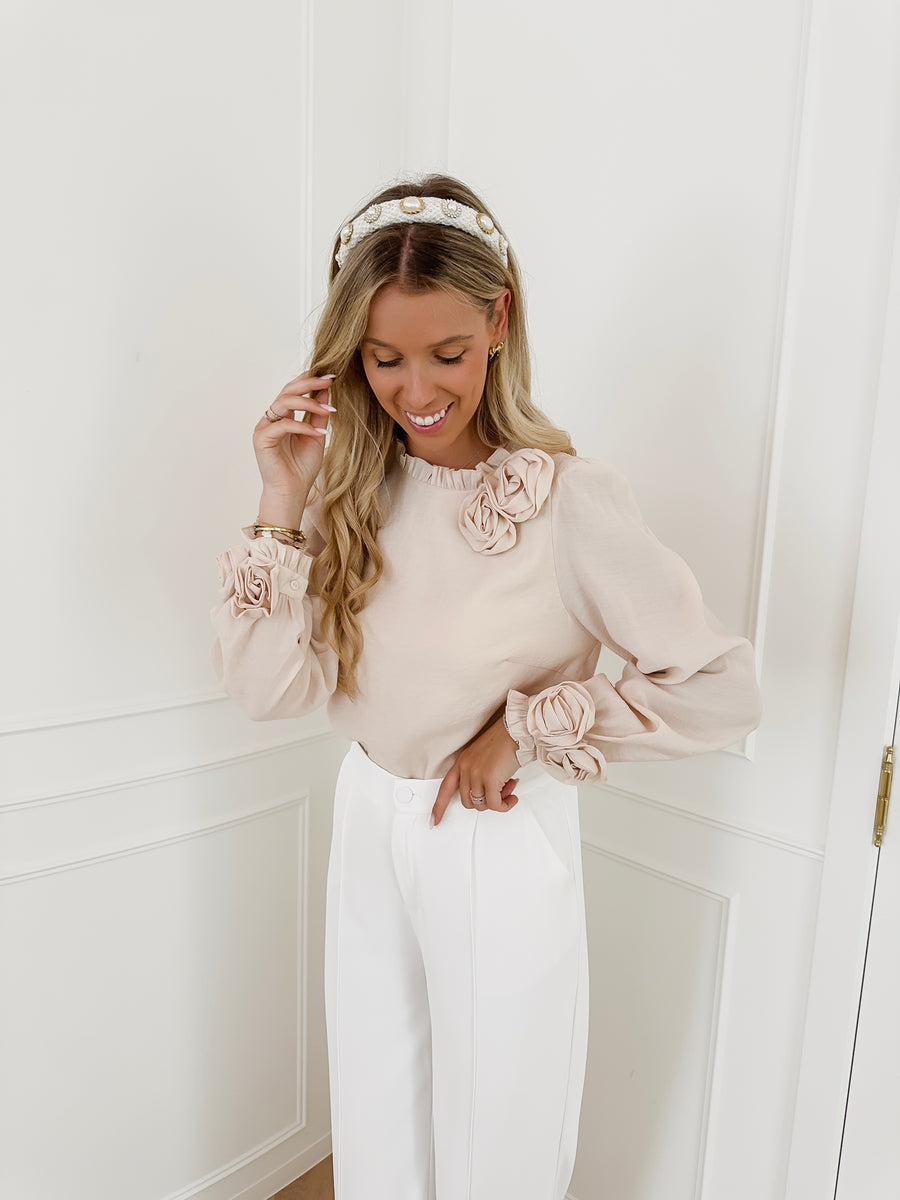 Beige Elizabeth Blouse