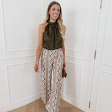 Printed Roses Trouser