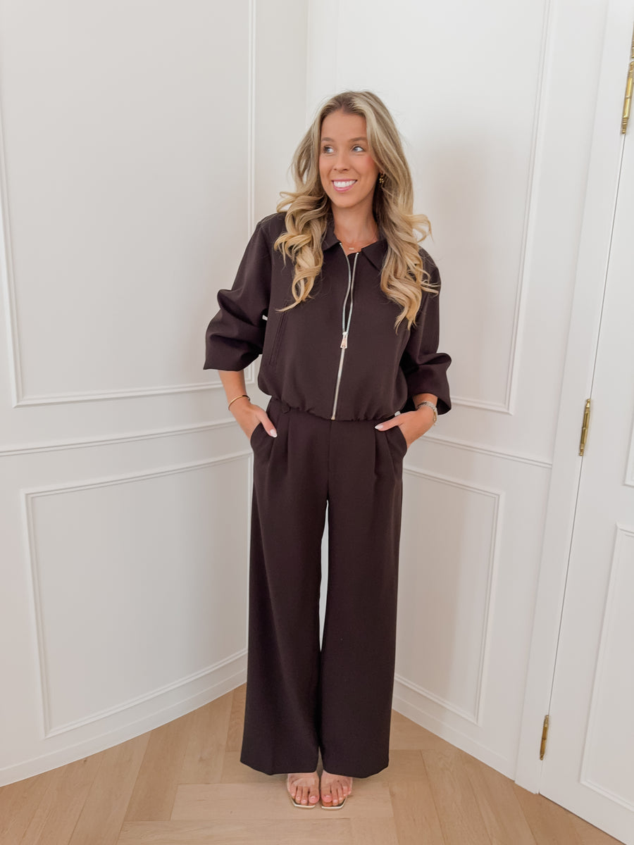 Dark Brown Avery Trouser