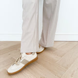 Beige Striped Ariana Trouser