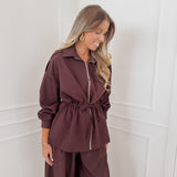 Brown Red Elona Jacket