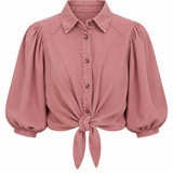 Raspberry Pink Macy Button Jacket