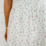 Cream Gracie Flower Striped Trouser