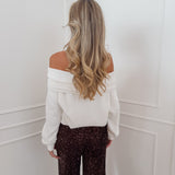Dark Brown Amilia Sequin Trouser