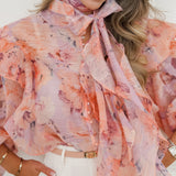 Orange Purple Myrthe Blouse