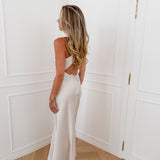Ivory Satin Lina Dress