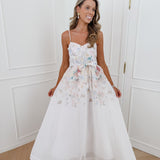 Off White Florieke Butterfly Flower Dress