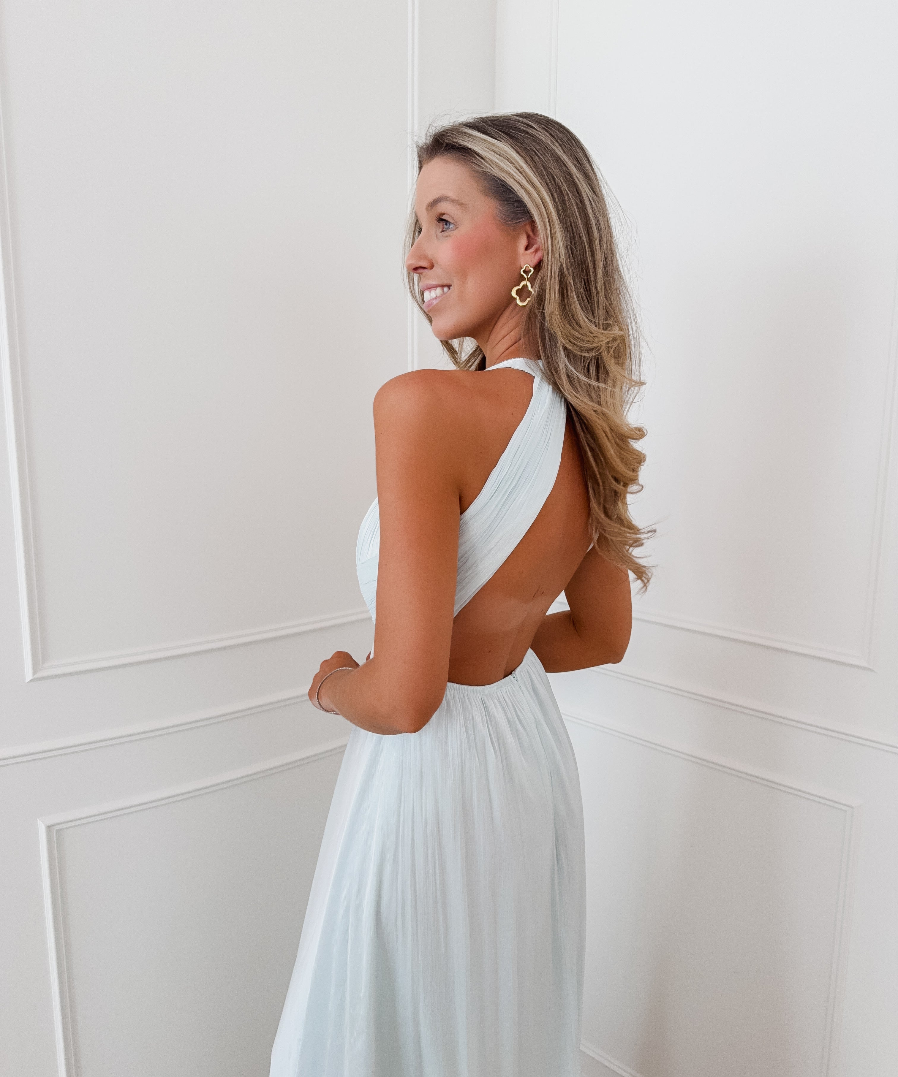 Ocean Blue Long Elisianne Dress