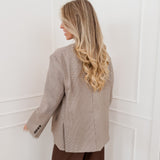 Brown Pied-De-Poule Payton Blazer