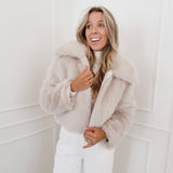 Beige Lolita Faux Fur Jacket