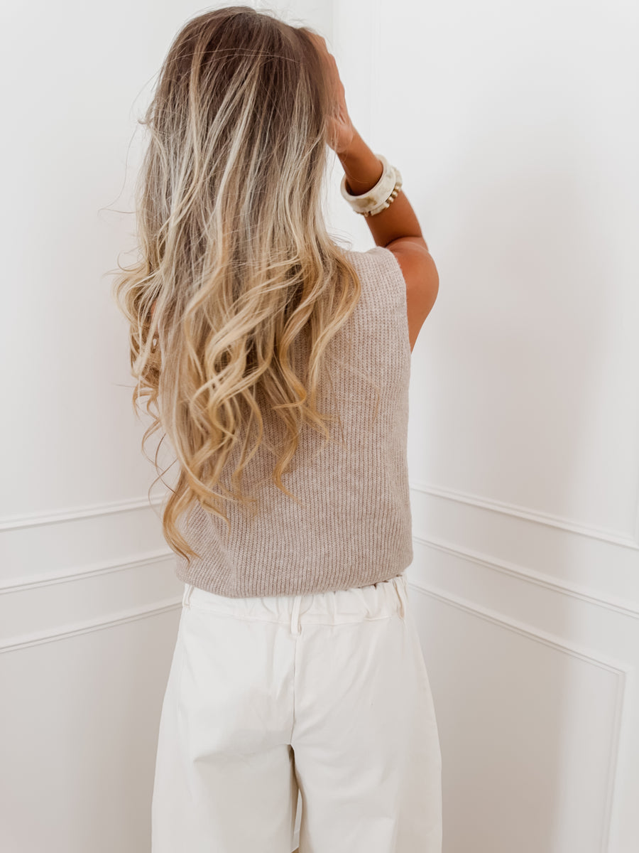 Ecru Pommeline Trouser