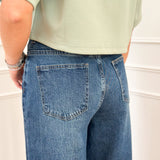 Dark Crazy Button Jeans