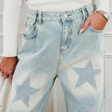 Washed Star Jeans