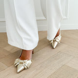 Golden Sanne Bow Heels