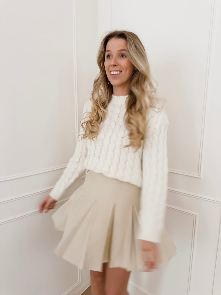 Beige Girly Skirt