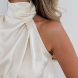 Ivory Floreen Satin Ensemble