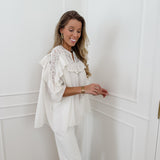 Vanille Oversized Lace Blouse