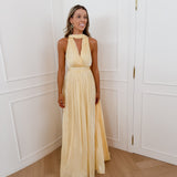 Yellow Long Lien Dress