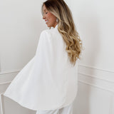 Nana White Cape Blazer