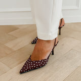 Brown Dot Heels
