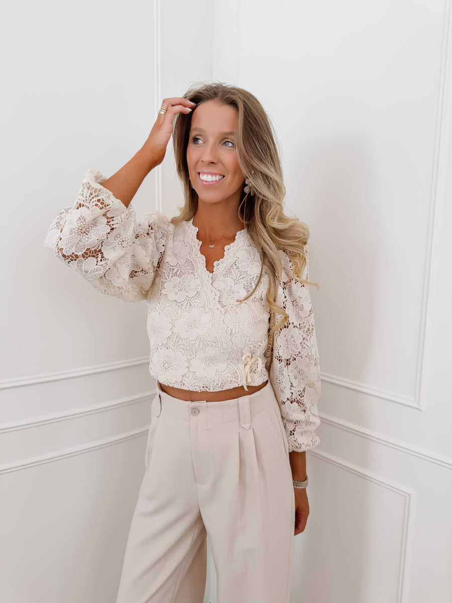 Vanille Flower Estelle Cache Coeur Top