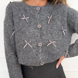 Grey Tiny Bows Gilet