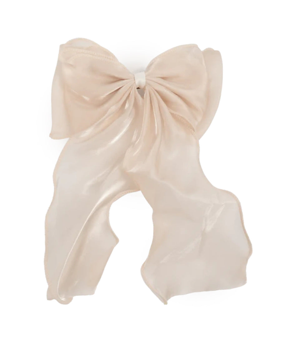 Pink Satin Bow Hairclip