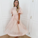 Powder Pink Diamond Dress