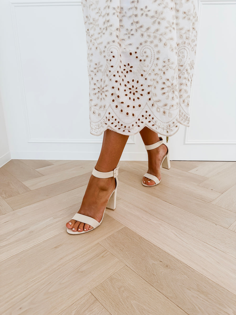 Emma Suede Block Heels