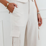 Beige Pocket Trouser
