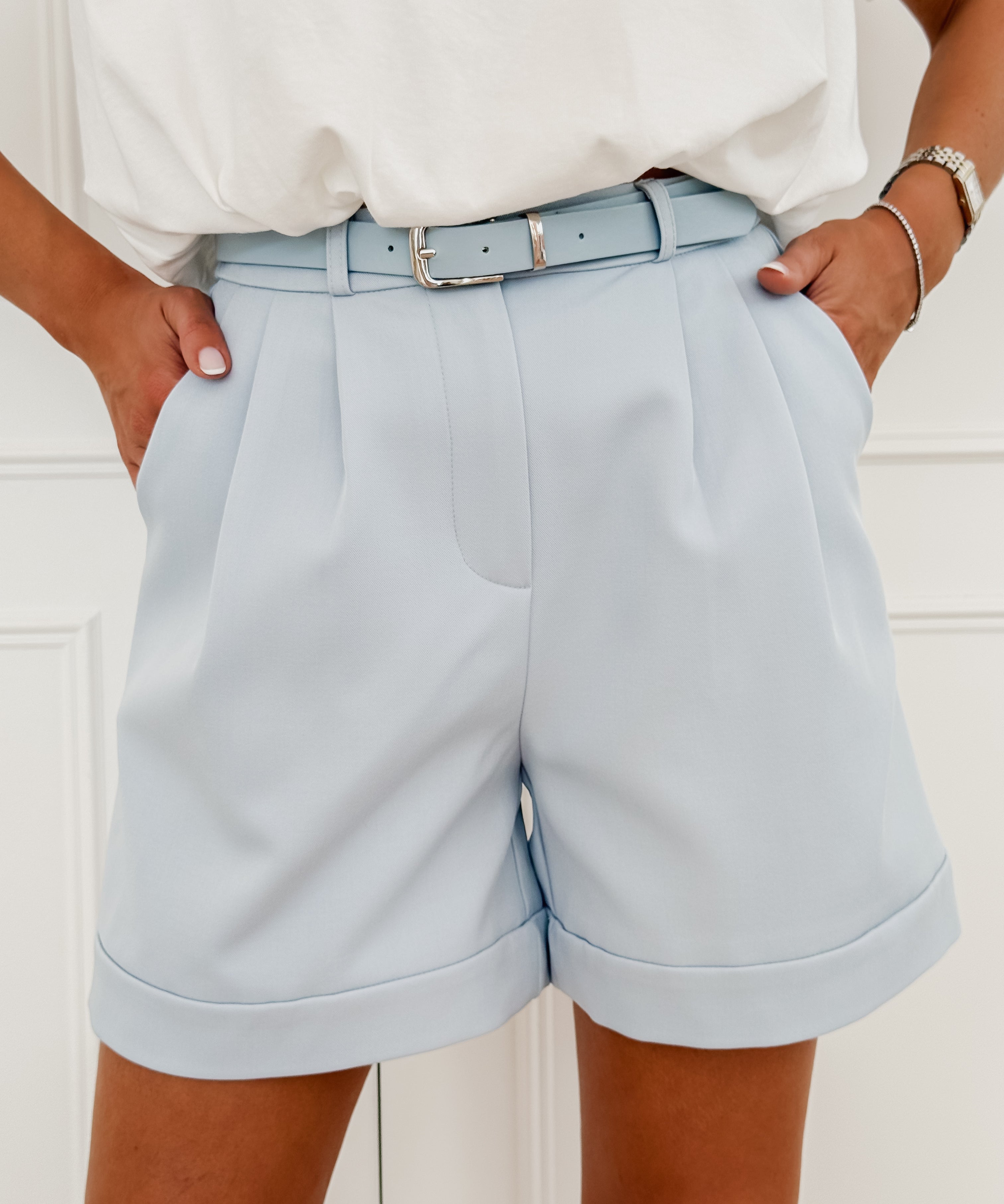 Blue Lottie Belt Short