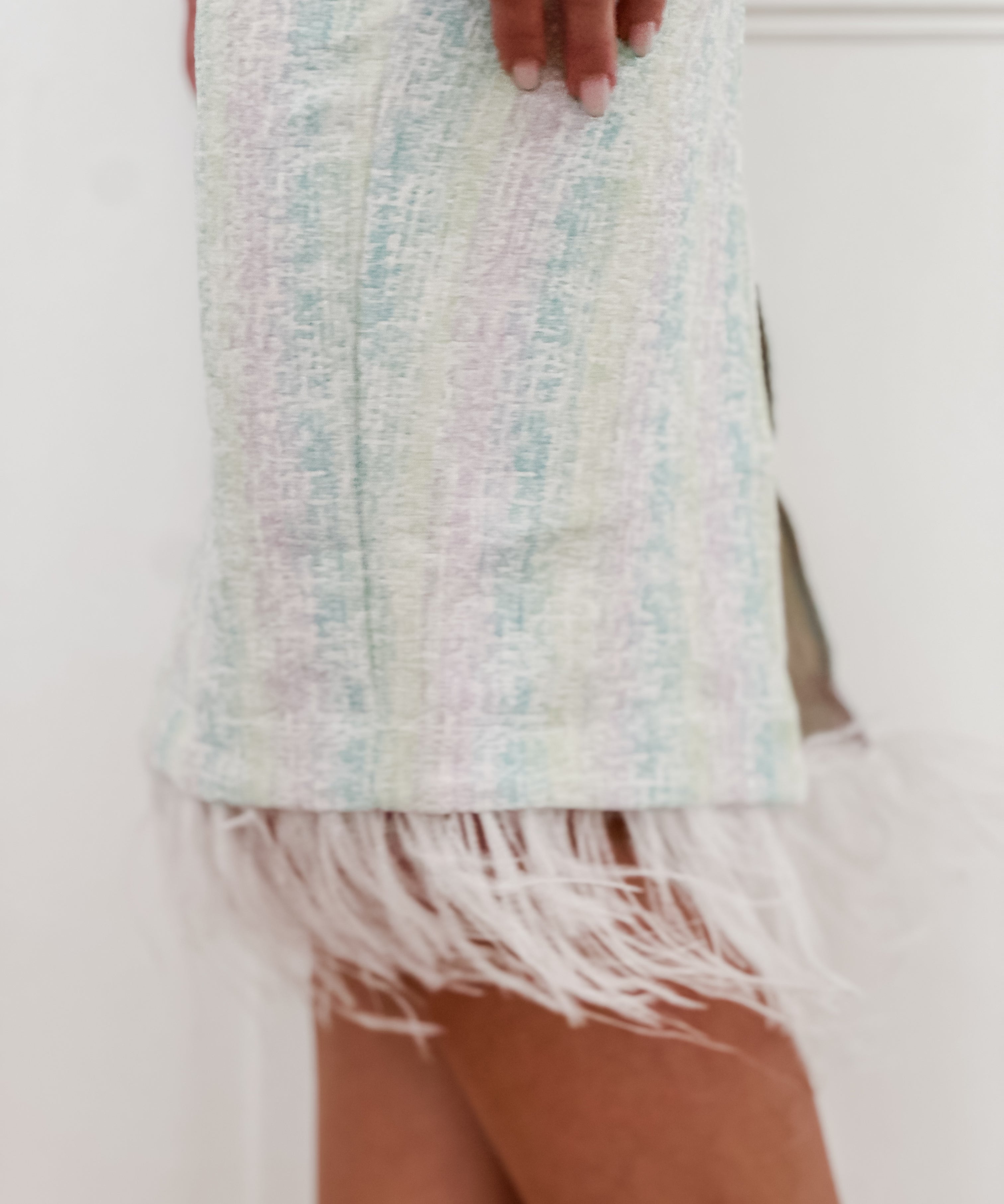 Mintgreen Lila Feather Skirt