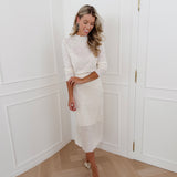 Cream Floriana Lace Ensemble