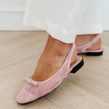 Pink Lace Sonja Bow Ballerina