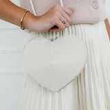 Cream Heart Bag