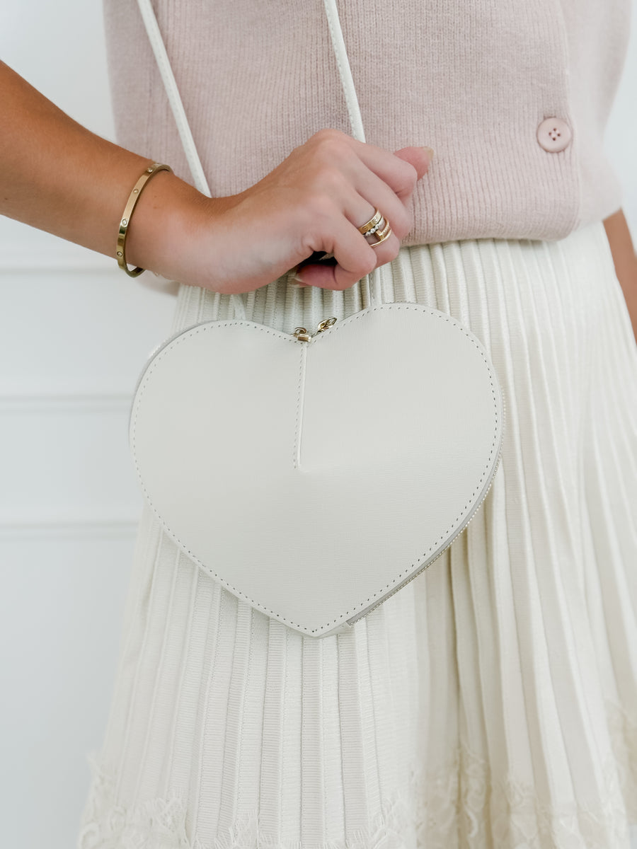 Cream Heart Bag
