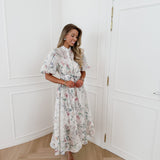 Off White Diamond Flower Dress