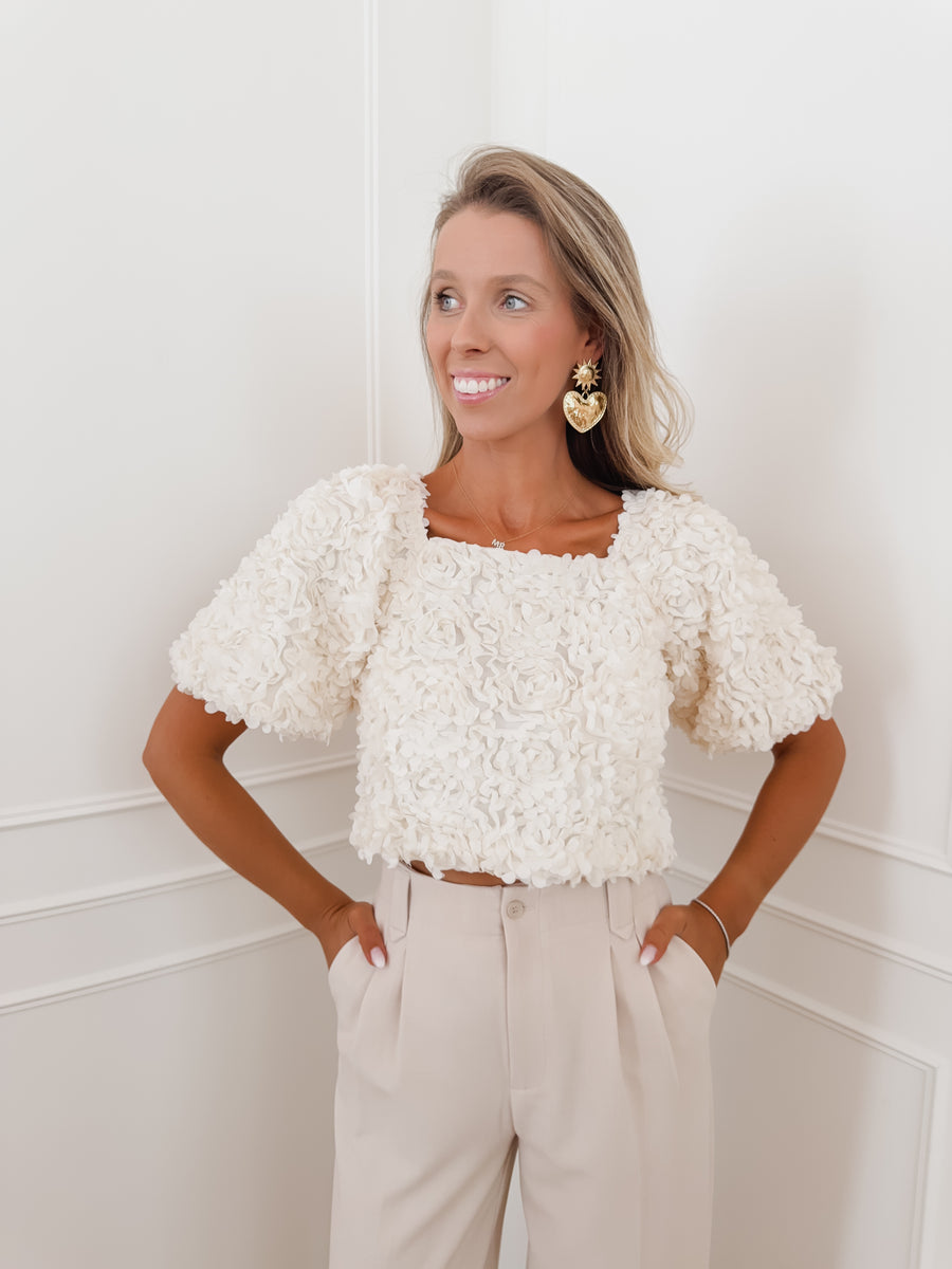 Crème Eva Blouse